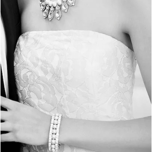 Ann Taylor Strapless Ball Gown Wedding Dress - Picture 10 of 12